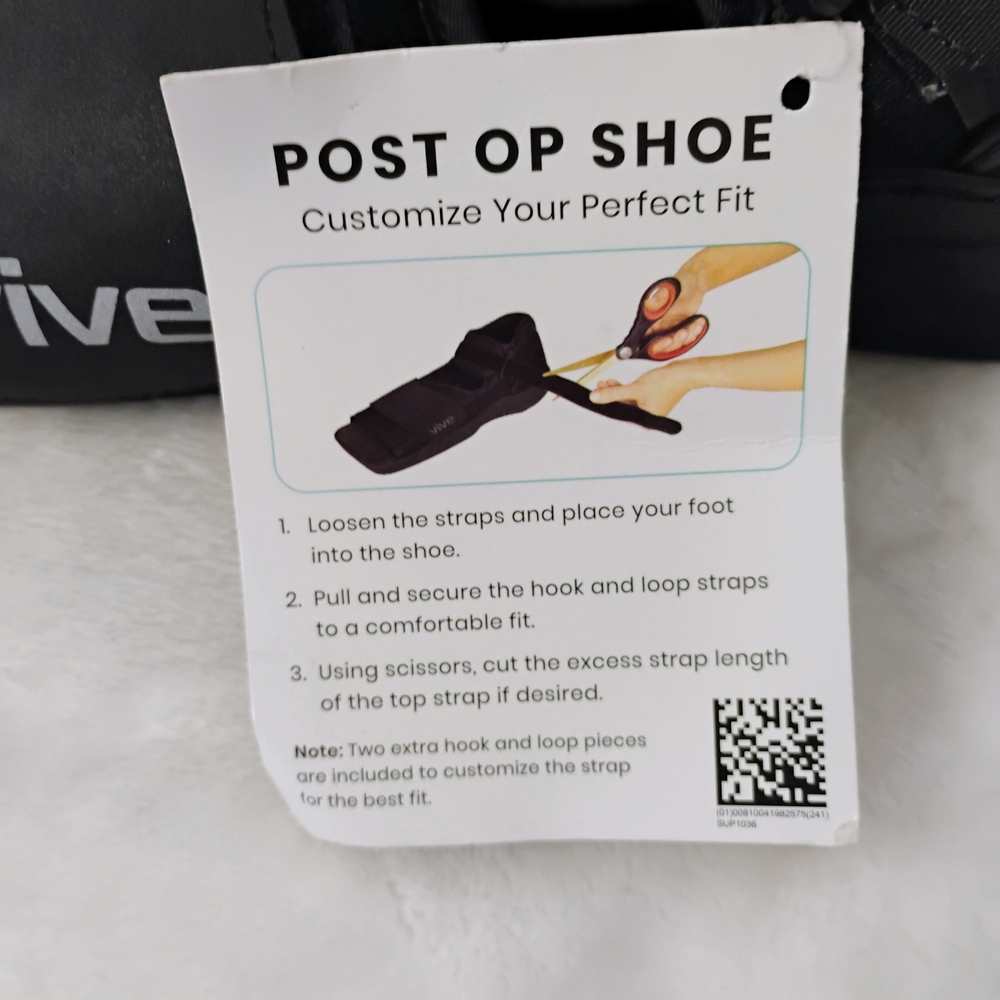 Vive Post Op Shoe Lightweight Medical Walking Shoe NEW Mens 9-11 Women 12-13 C - Picture 5 of 6